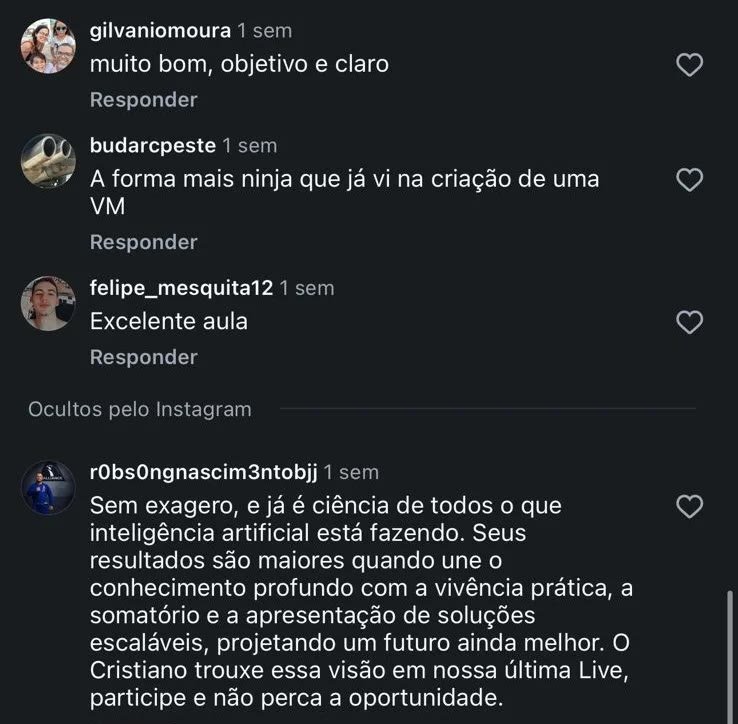 Depoimento de aluno 8