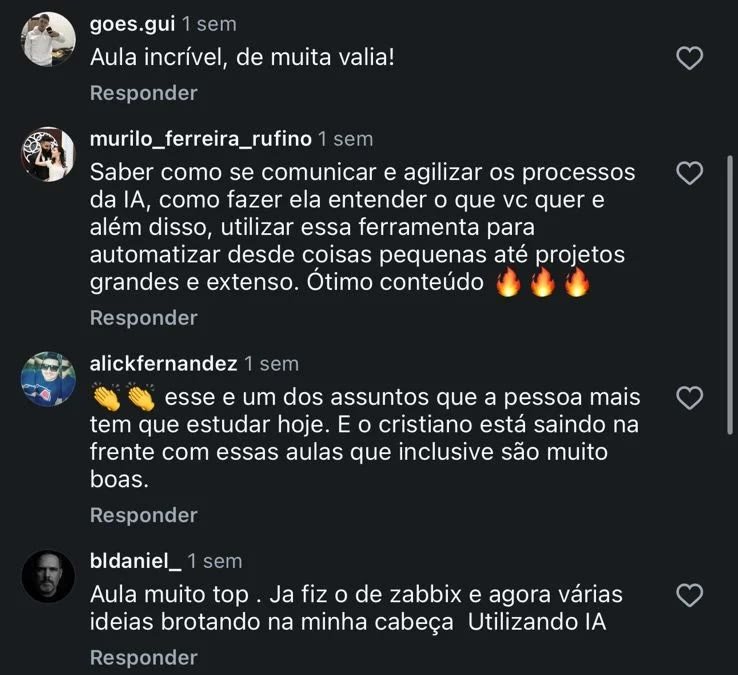 Depoimento de aluno 3