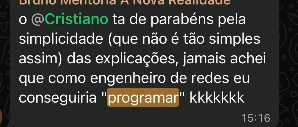 Depoimento de aluno 5